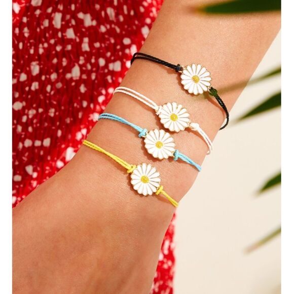 Four Daisy Bracelets  - Picture 1 of 4